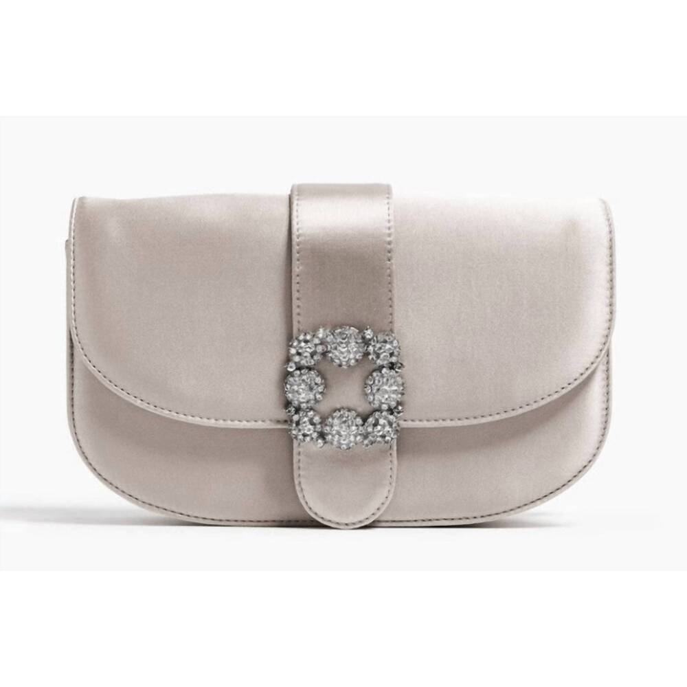 NEW PAMELA MUNSON women's babe satin evening bag in honey